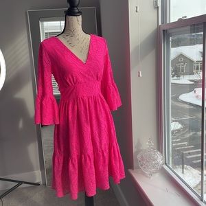 Pink fuchsia lilly Pulitzer lace dress